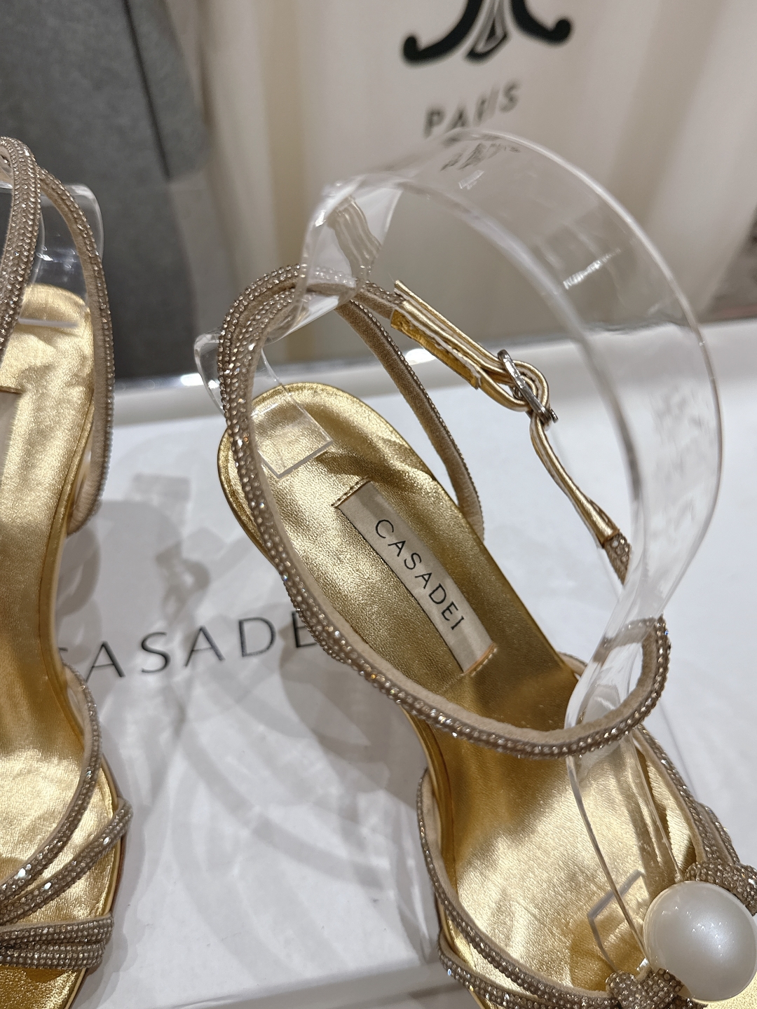 高版本出厂
  CASADEI｜卡桑帝 2025/ss 𝐧𝐞𝐰 夏季新品水晶钻高跟鞋凉鞋
F/W25最性