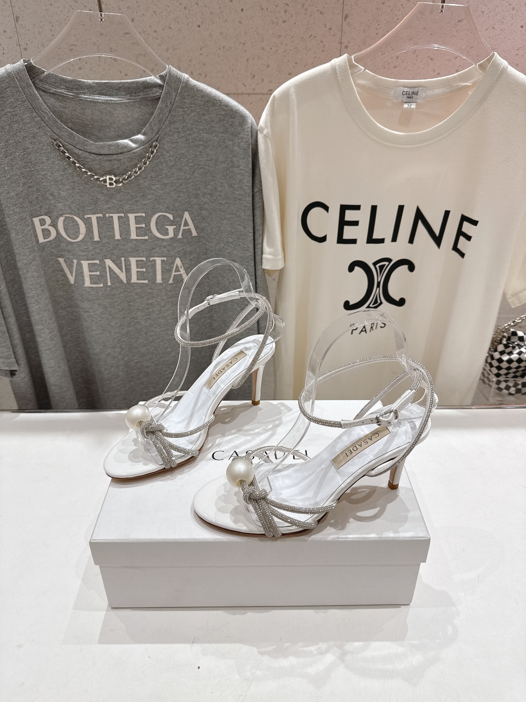 高版本出厂
  CASADEI｜卡桑帝 2025/ss 𝐧𝐞𝐰 夏季新品水晶钻高跟鞋凉鞋
F/W25最性