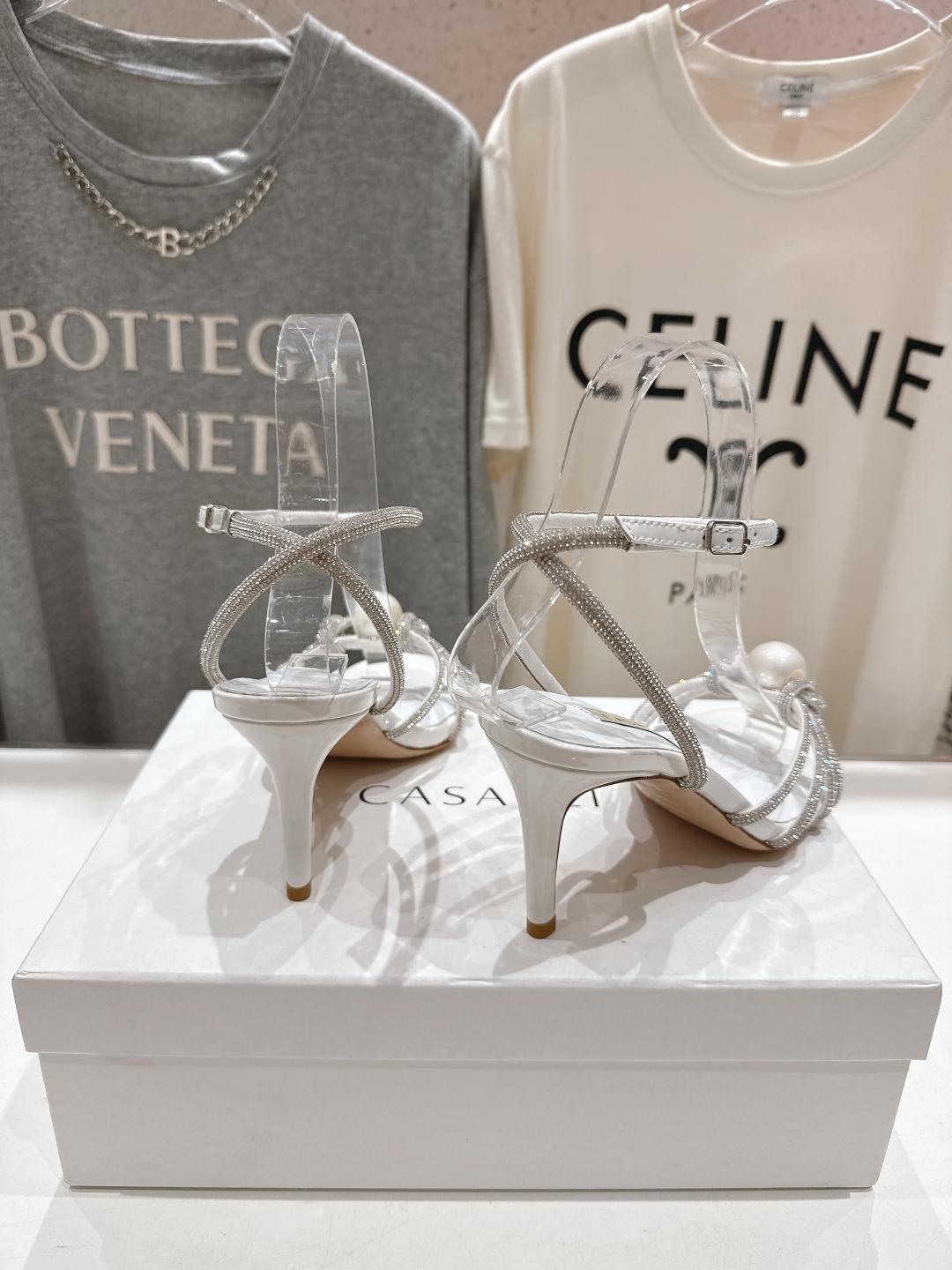 高版本出厂
  CASADEI｜卡桑帝 2025/ss 𝐧𝐞𝐰 夏季新品水晶钻高跟鞋凉鞋
F/W25最性