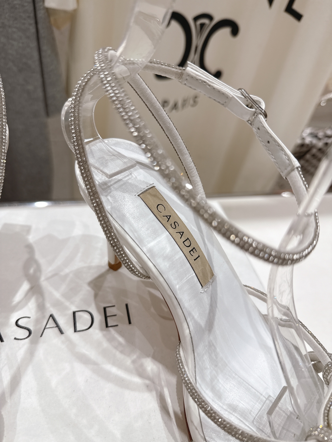高版本出厂
  CASADEI｜卡桑帝 2025/ss 𝐧𝐞𝐰 夏季新品水晶钻高跟鞋凉鞋
F/W25最性
