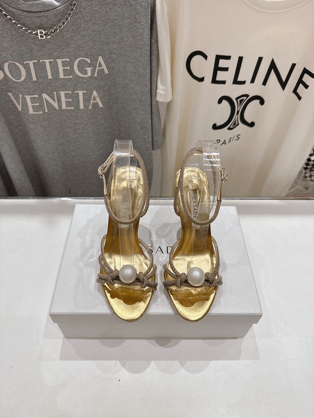 高版本出厂
  CASADEI｜卡桑帝 2025/ss 𝐧𝐞𝐰 夏季新品水晶钻高跟鞋凉鞋
F/W25最性
