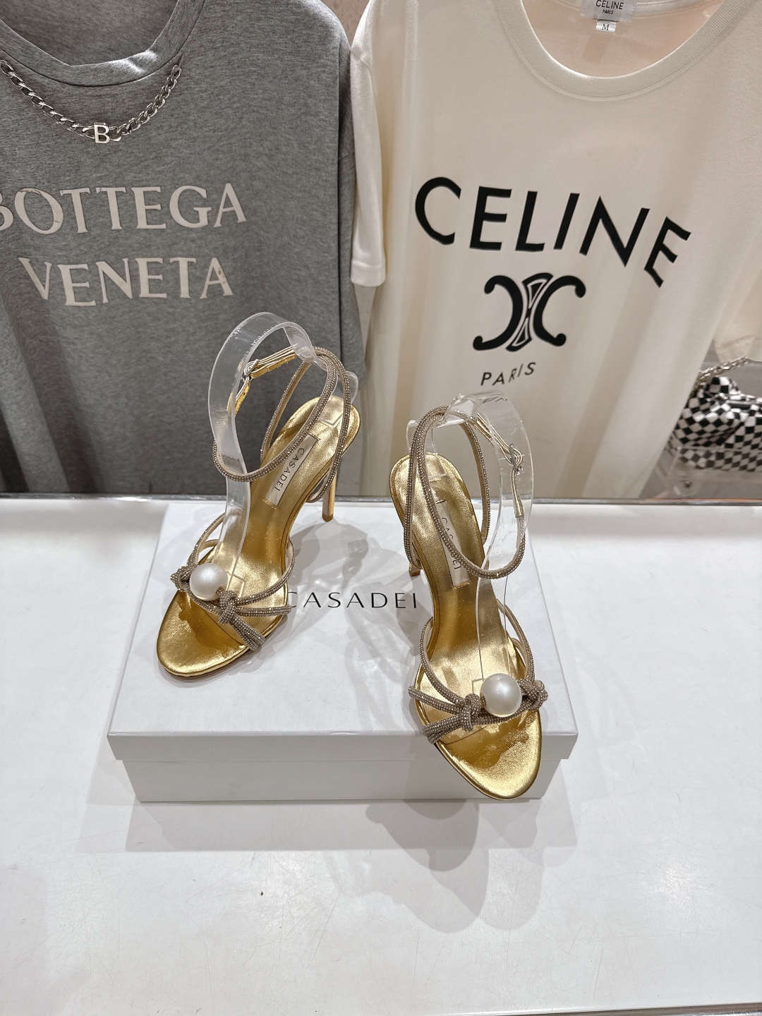 高版本出厂
  CASADEI｜卡桑帝 2025/ss 𝐧𝐞𝐰 夏季新品水晶钻高跟鞋凉鞋
F/W25最性
