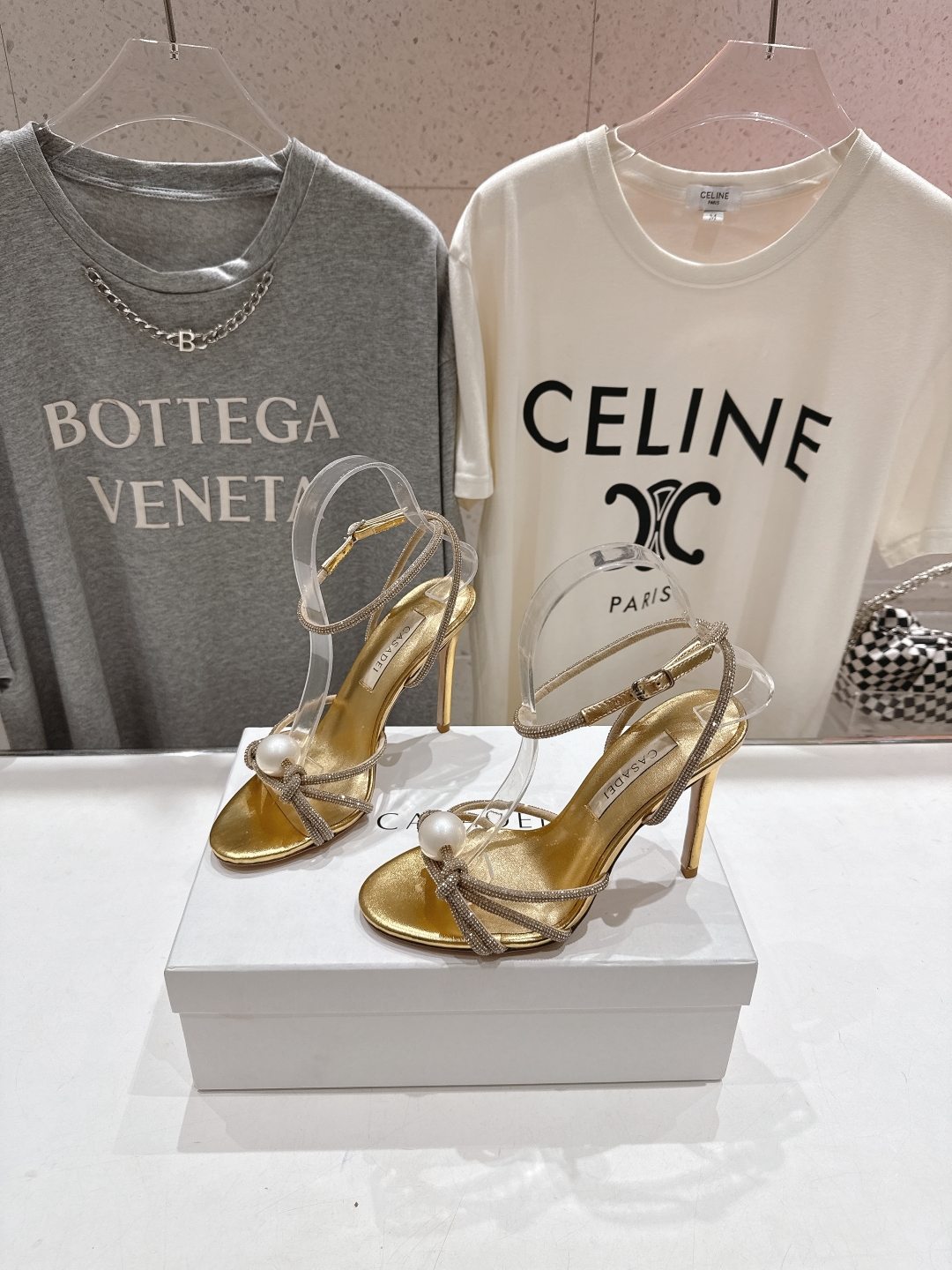 高版本出厂
  CASADEI｜卡桑帝 2025/ss 𝐧𝐞𝐰 夏季新品水晶钻高跟鞋凉鞋
F/W25最性