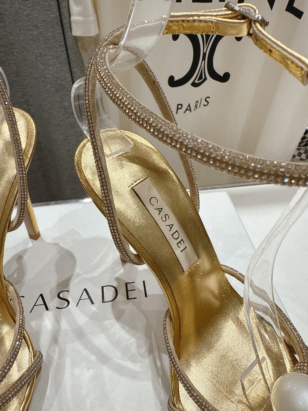 高版本出厂
  CASADEI｜卡桑帝 2025/ss 𝐧𝐞𝐰 夏季新品水晶钻高跟鞋凉鞋
F/W25最性