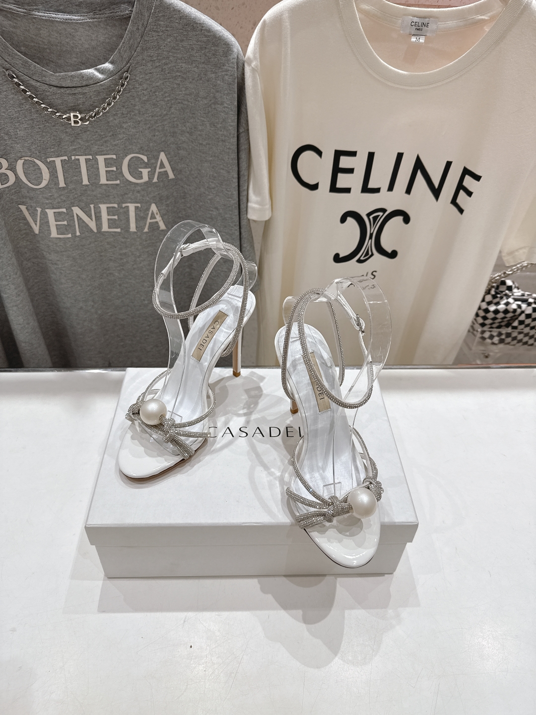 高版本出厂
  CASADEI｜卡桑帝 2025/ss 𝐧𝐞𝐰 夏季新品水晶钻高跟鞋凉鞋
F/W25最性