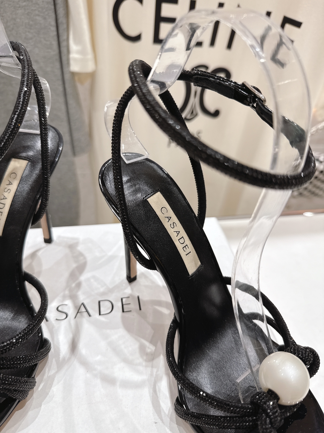 高版本出厂
  CASADEI｜卡桑帝 2025/ss 𝐧𝐞𝐰 夏季新品水晶钻高跟鞋凉鞋
F/W25最性
