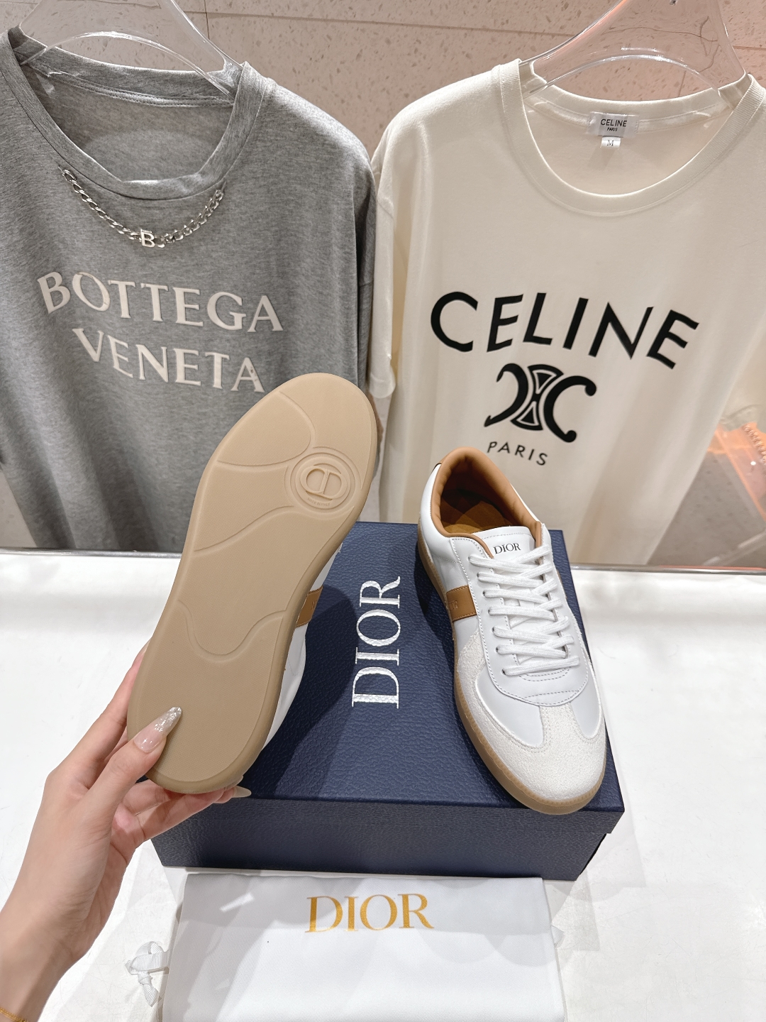 高版本出厂 
  Dior 迪奥D家2025ss系带新款学院风时尚休闲鞋德训鞋滑板鞋
原版购入开发做货，