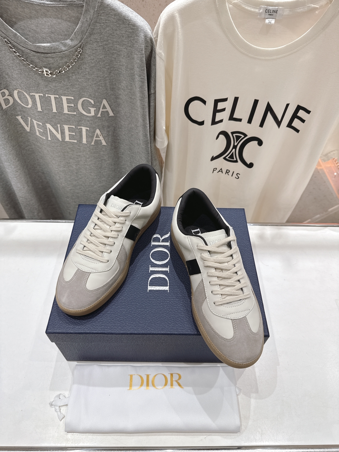 高版本出厂 
  Dior 迪奥D家2025ss系带新款学院风时尚休闲鞋德训鞋滑板鞋
原版购入开发做货，