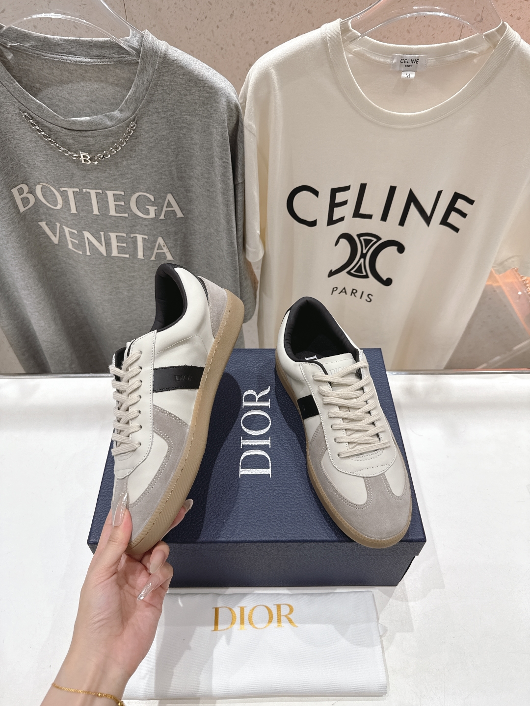 高版本出厂 
  Dior 迪奥D家2025ss系带新款学院风时尚休闲鞋德训鞋滑板鞋
原版购入开发做货，