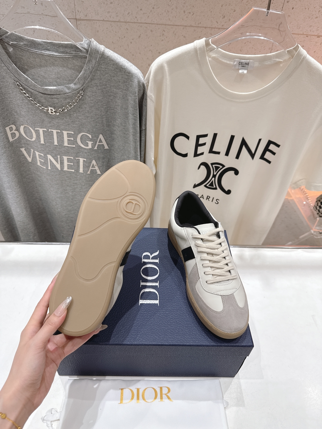 高版本出厂 
  Dior 迪奥D家2025ss系带新款学院风时尚休闲鞋德训鞋滑板鞋
原版购入开发做货，