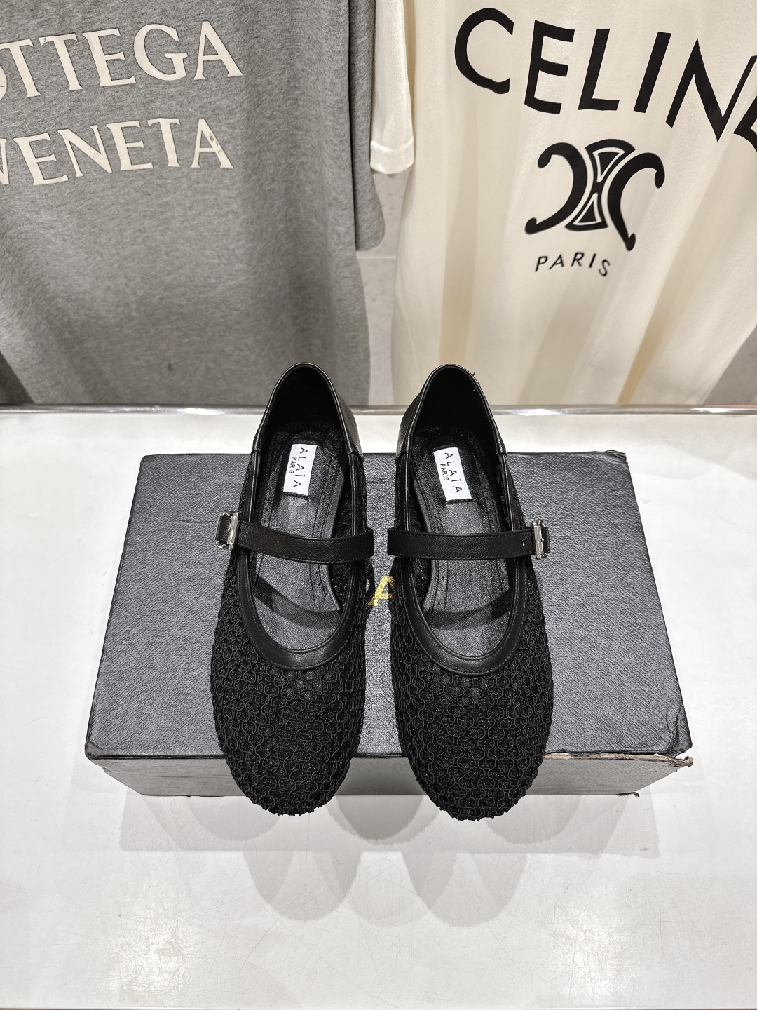 高版本出厂
 独家新品 Alaia 阿莱亚25ss/ 走秀款平底网面鞋芭蕾舞鞋 最近超火的一款平底鞋

