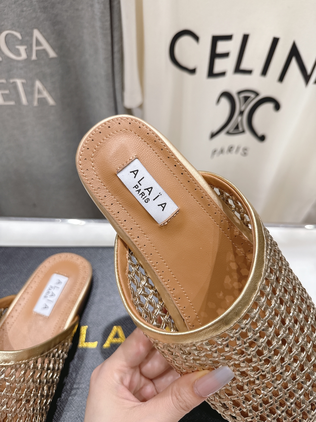 Alaia Inspired Mesh Ballet Flats - Chic, Comfortable, and Versatile 7 cmp a1750596681695 0803