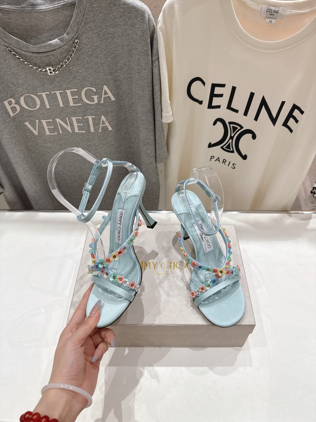 高版本出厂
  JIMMY CHOO*｜JC/吉米周2025ss新款简约仙女风高跟鞋凉鞋

原版套楦，完