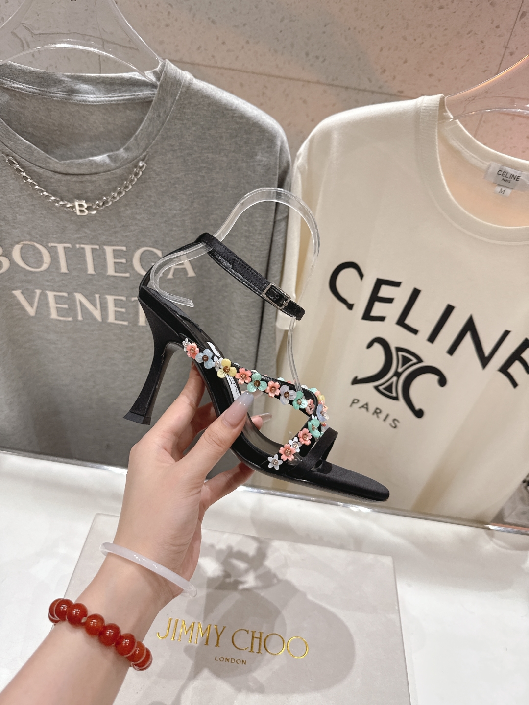 高版本出厂
  JIMMY CHOO*｜JC/吉米周2025ss新款简约仙女风高跟鞋凉鞋

原版套楦，完