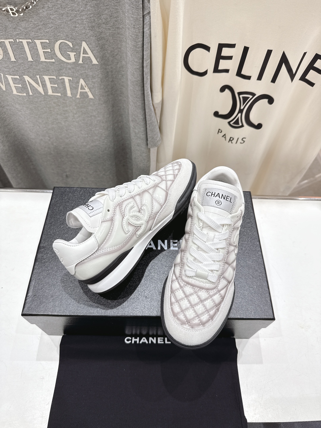 高版本出厂
  Chane*小香 2025ss新款系带熊猫鞋休闲鞋小白鞋运动鞋  饼干鞋
顶级版本～原版