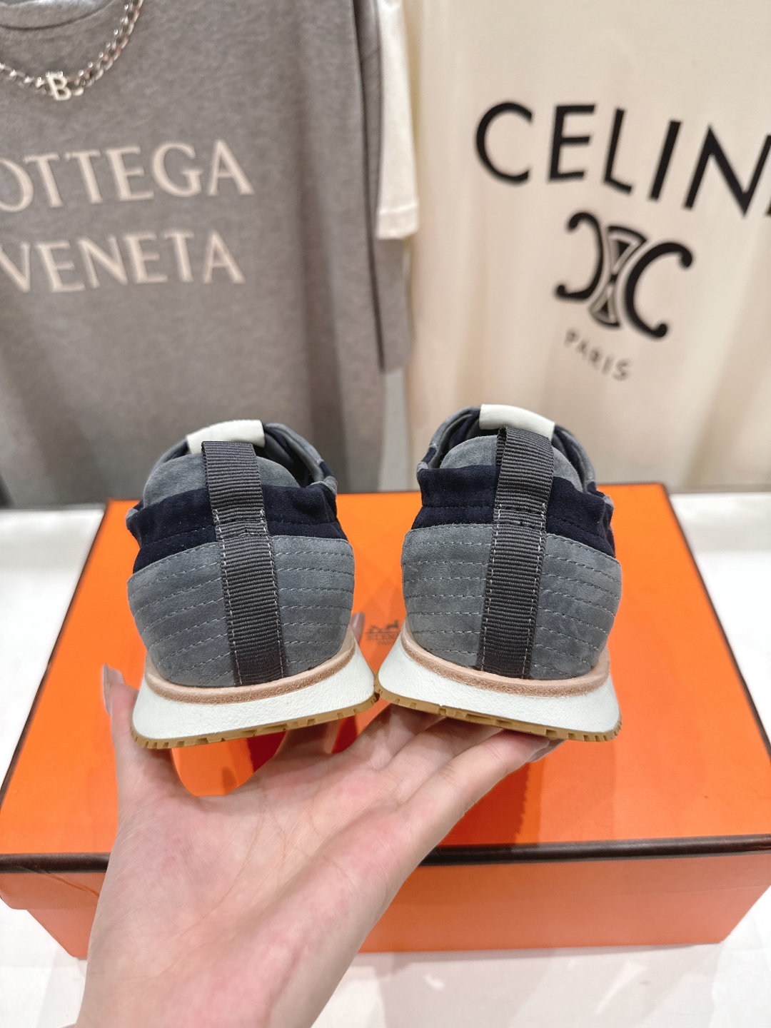 高版本出厂 男码+10
  Hermes 2025ss新款爱马仕In系列系带阿甘鞋德训鞋休闲运动鞋
原版
