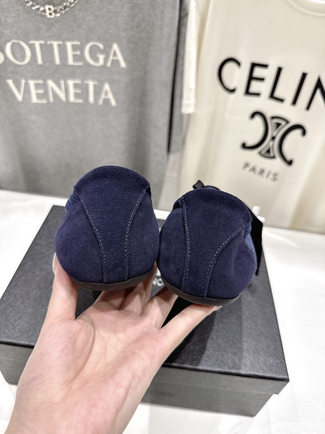 高版本出厂 
  Prada*普拉达P家25ssfw～new新款系带玛丽珍休闲鞋芭蕾舞鞋，低调奢华懒人鞋
