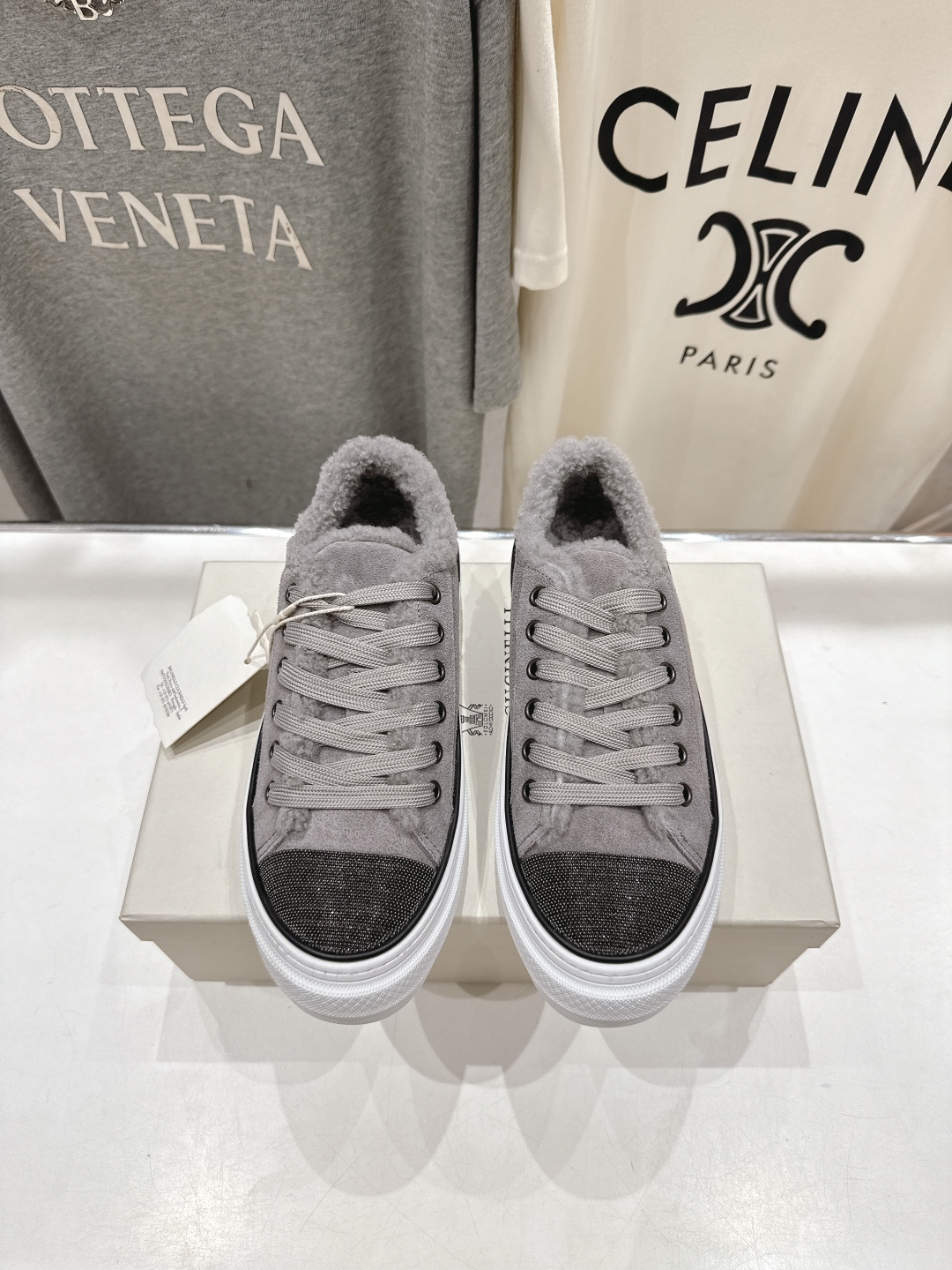 高版本出厂 毛里 Brunello Cucinelli 新款BC系带毛里休闲鞋运动鞋，市场高版本BC是意