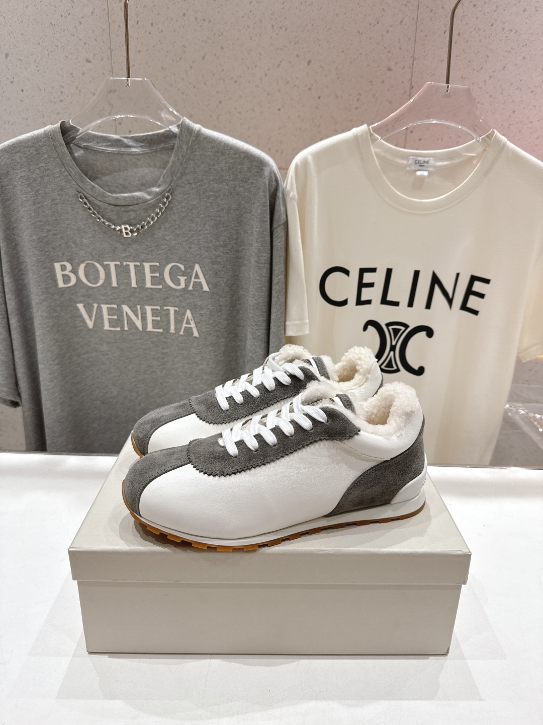 高版本出厂 毛里 Brunello Cucinelli 新款BC秋冬新款羊毛里休闲运动鞋，市场高版本BC