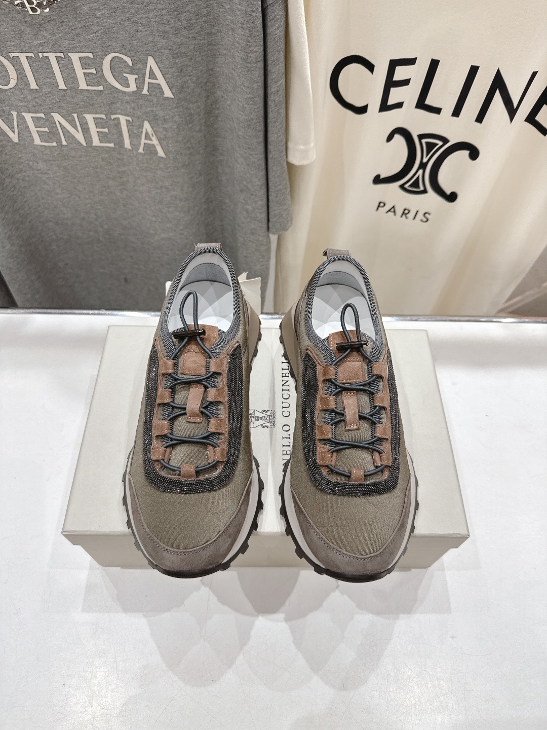 高版本出厂 Brunello Cucinelli 新款BC系带厚底休闲运动鞋,市场高版本BC是意大利知名