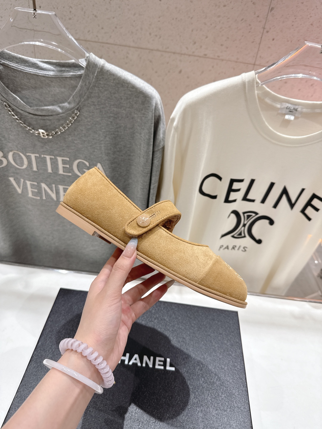 高版本出厂 Chanel.VintageF022 2025ss小香秋冬新款一脚蹬毛毛鞋玛丽珍乐福鞋休闲单
