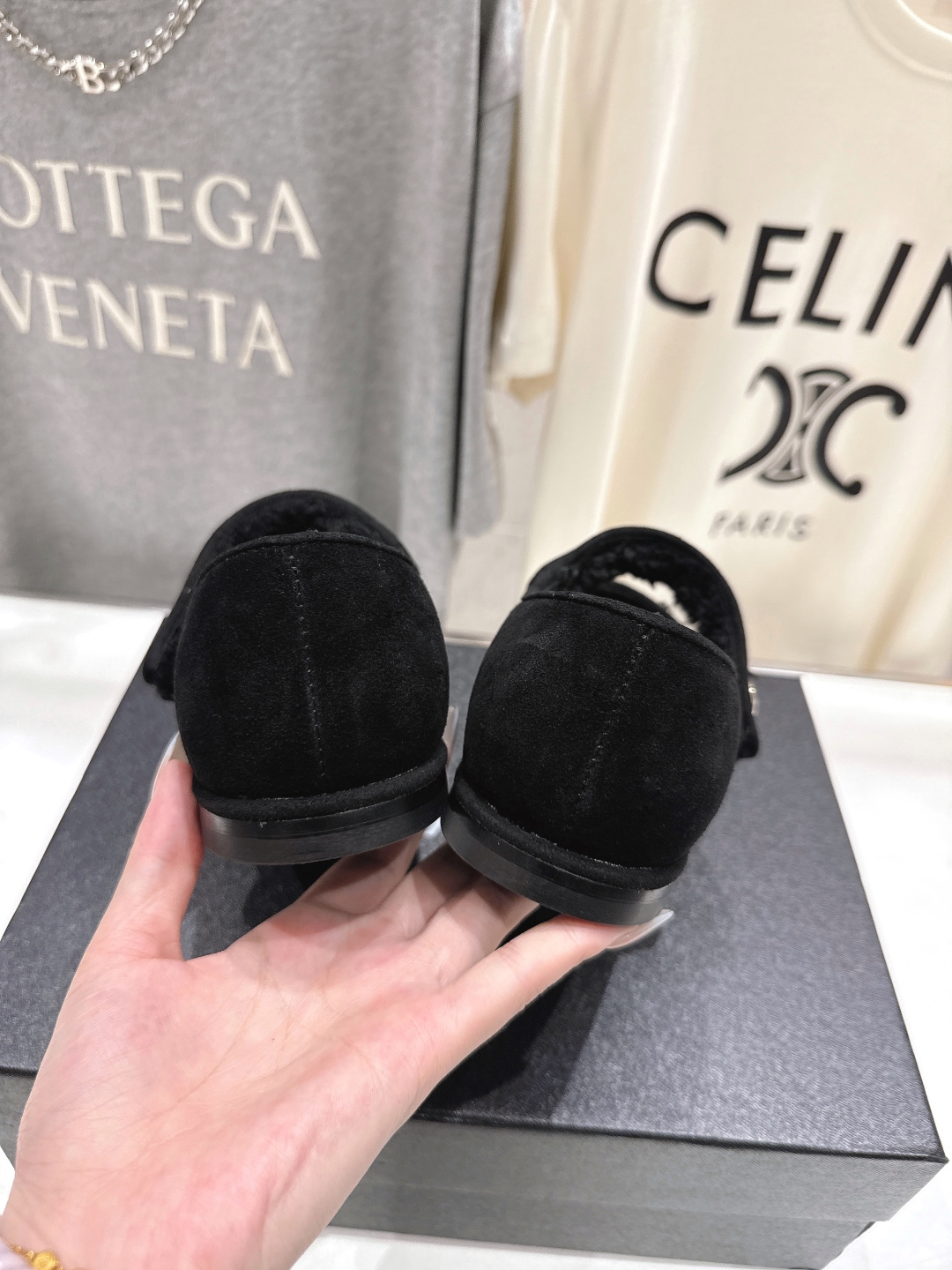 高版本出厂 Chanel.VintageF022 2025ss小香秋冬新款一脚蹬毛毛鞋玛丽珍乐福鞋休闲单