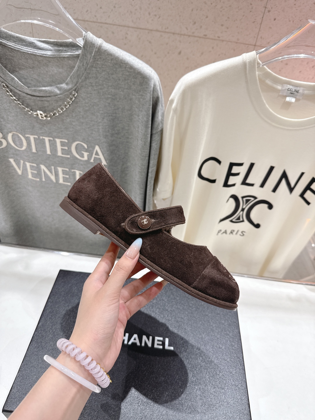 高版本出厂 Chanel.VintageF022 2025ss小香秋冬新款一脚蹬毛毛鞋玛丽珍乐福鞋休闲单