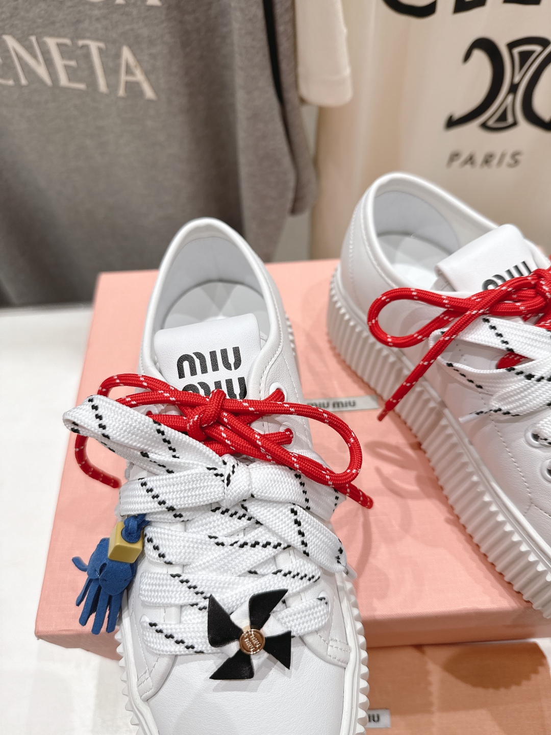 高版本出厂 MiuMiu/繆繆25ss new arrival F039～miu家2025ss走秀款系带
