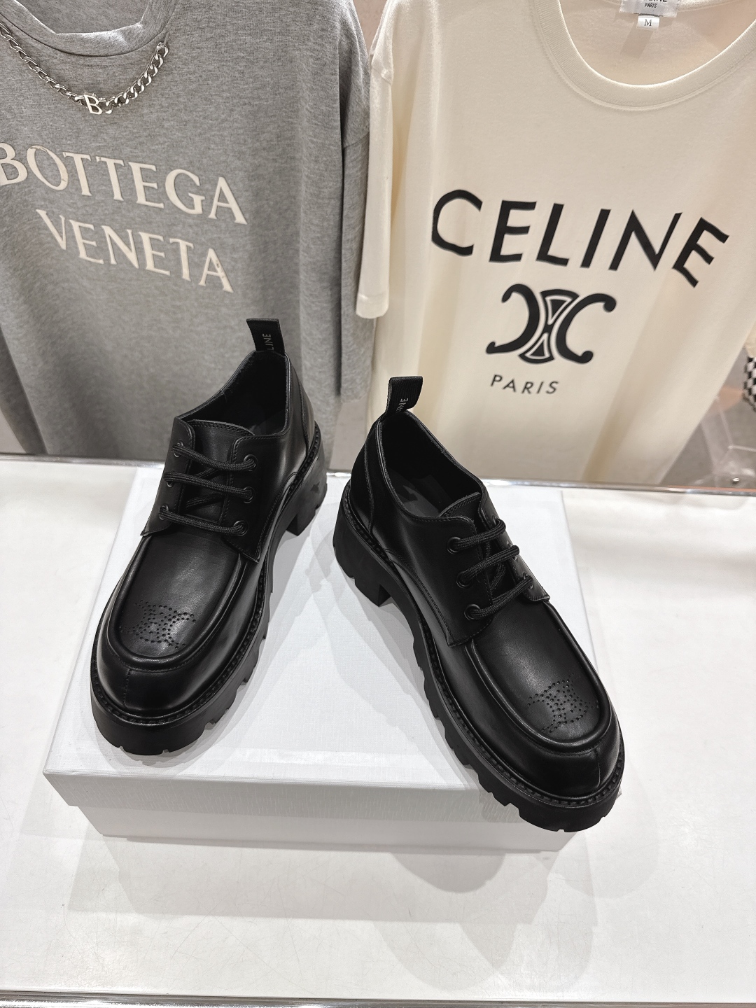 高版本出厂 CELINE*赛琳2025ss新款复古厚底乐福鞋休闲鞋网红爆款来袭！各大网红抢先体验、Cel