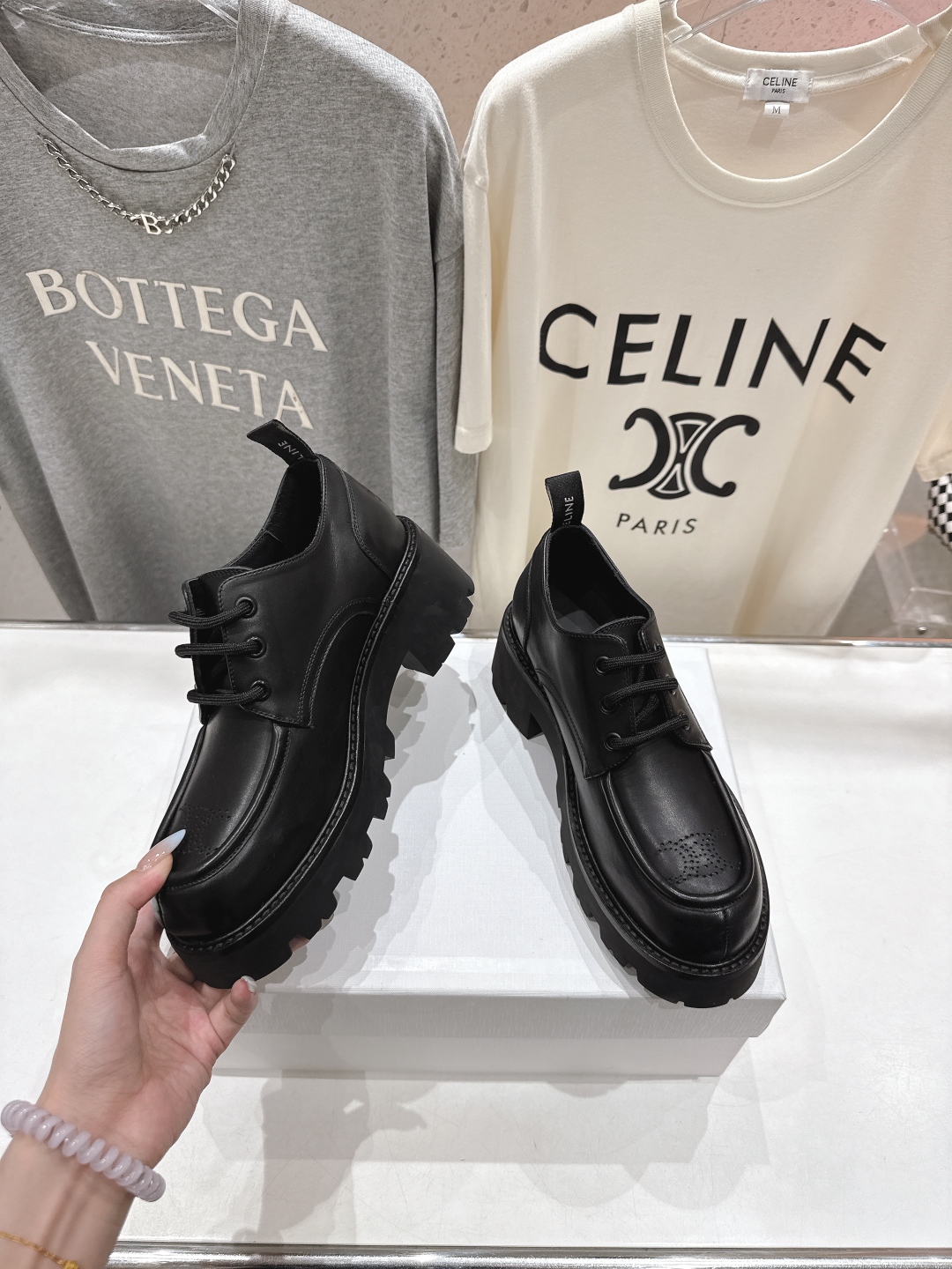 高版本出厂 CELINE*赛琳2025ss新款复古厚底乐福鞋休闲鞋网红爆款来袭！各大网红抢先体验、Cel