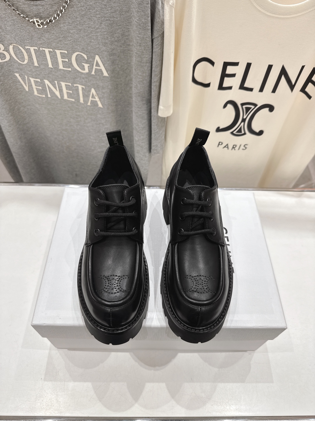 高版本出厂 CELINE*赛琳2025ss新款复古厚底乐福鞋休闲鞋网红爆款来袭！各大网红抢先体验、Cel