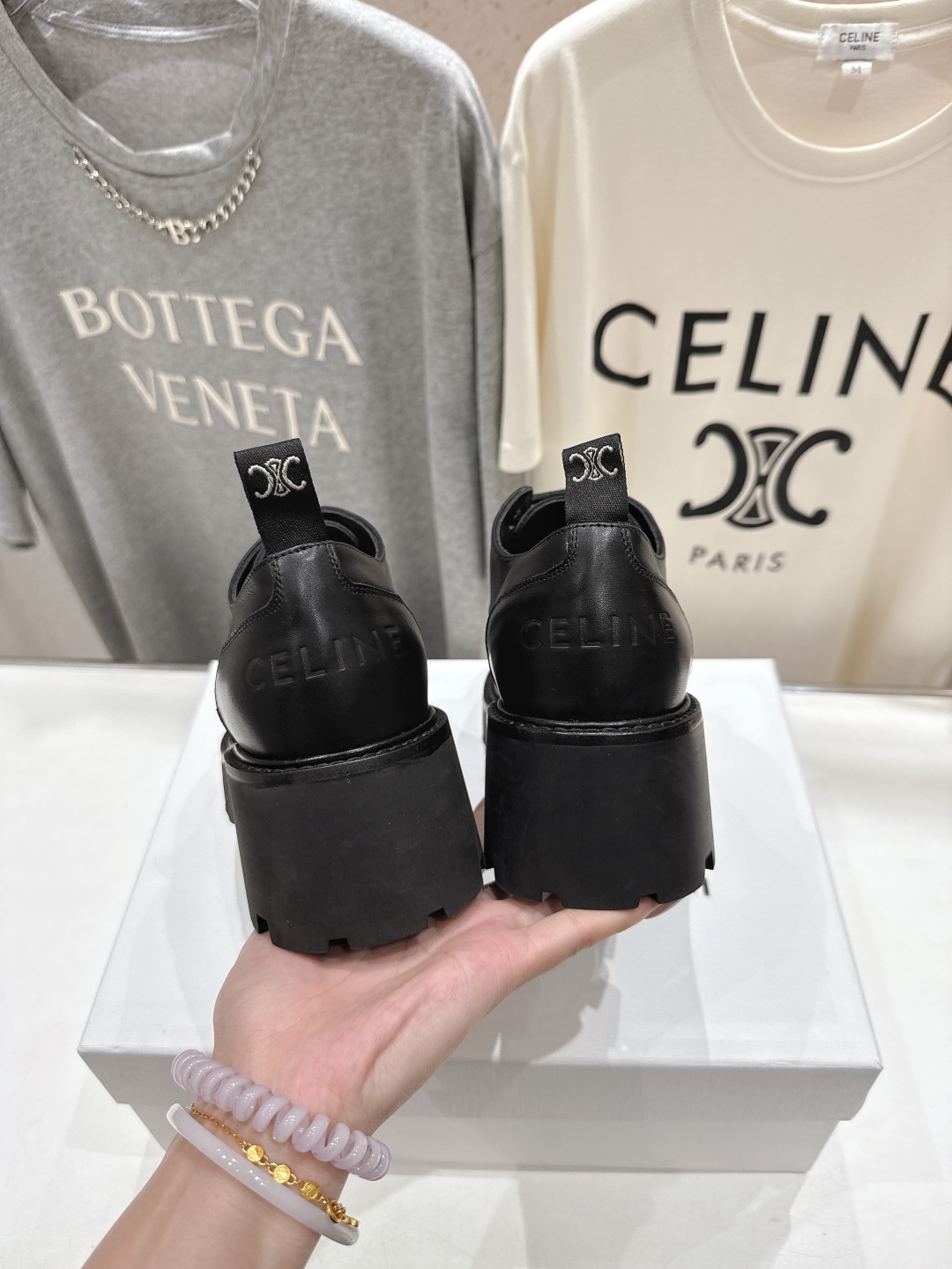 高版本出厂 CELINE*赛琳2025ss新款复古厚底乐福鞋休闲鞋网红爆款来袭！各大网红抢先体验、Cel