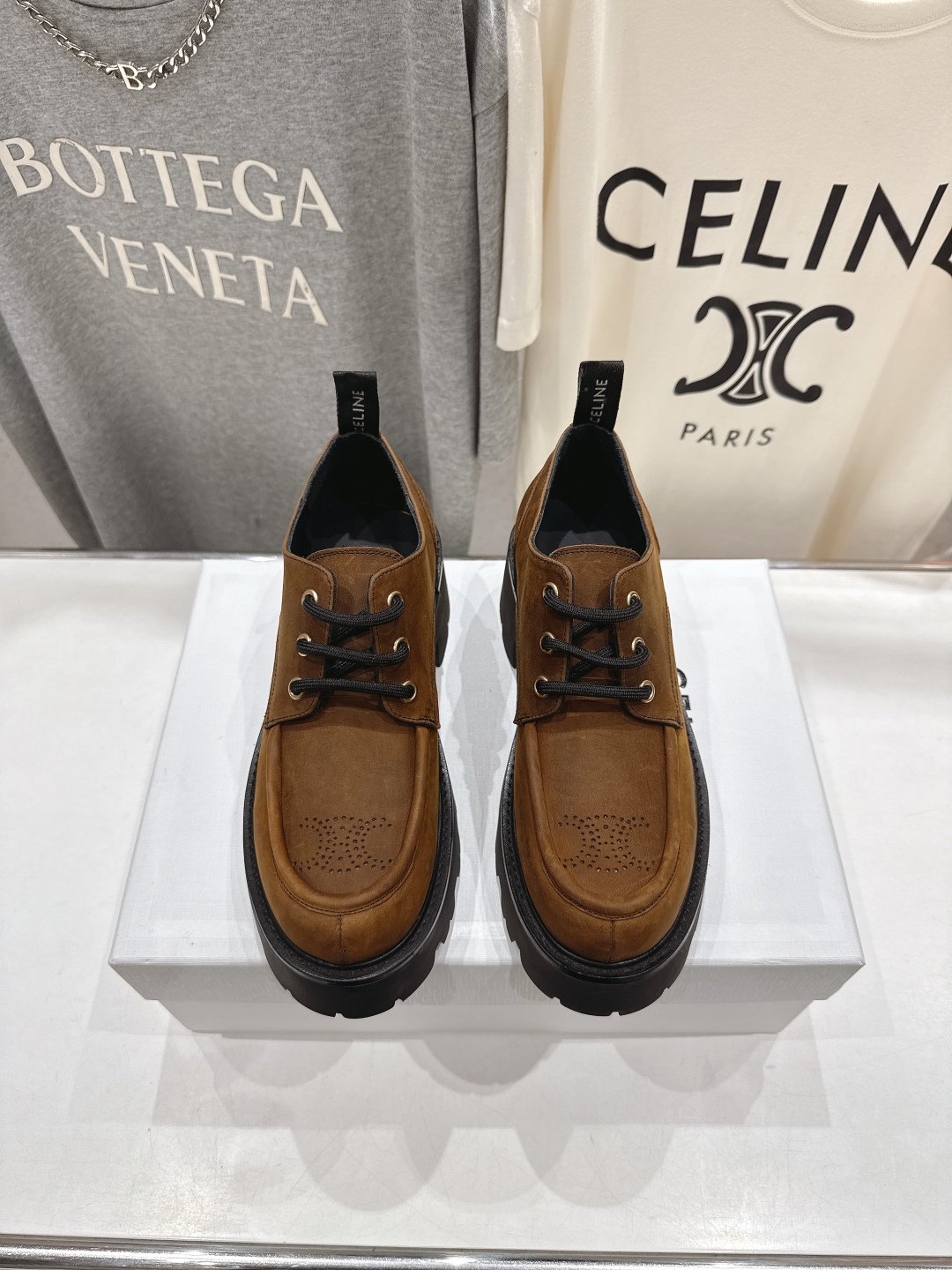 高版本出厂 CELINE*赛琳2025ss新款复古厚底乐福鞋休闲鞋网红爆款来袭！各大网红抢先体验、Cel
