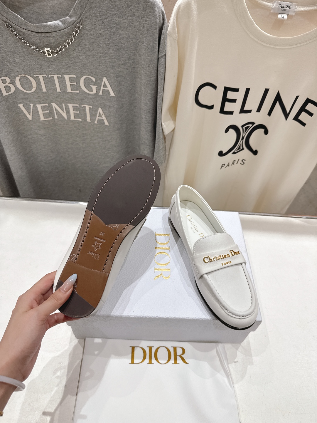 高版本出厂 Dior/迪奥D家F026 25ss早秋新款一脚蹬乐福鞋平底鞋驾车鞋～顶级品质⚠️购入原版，