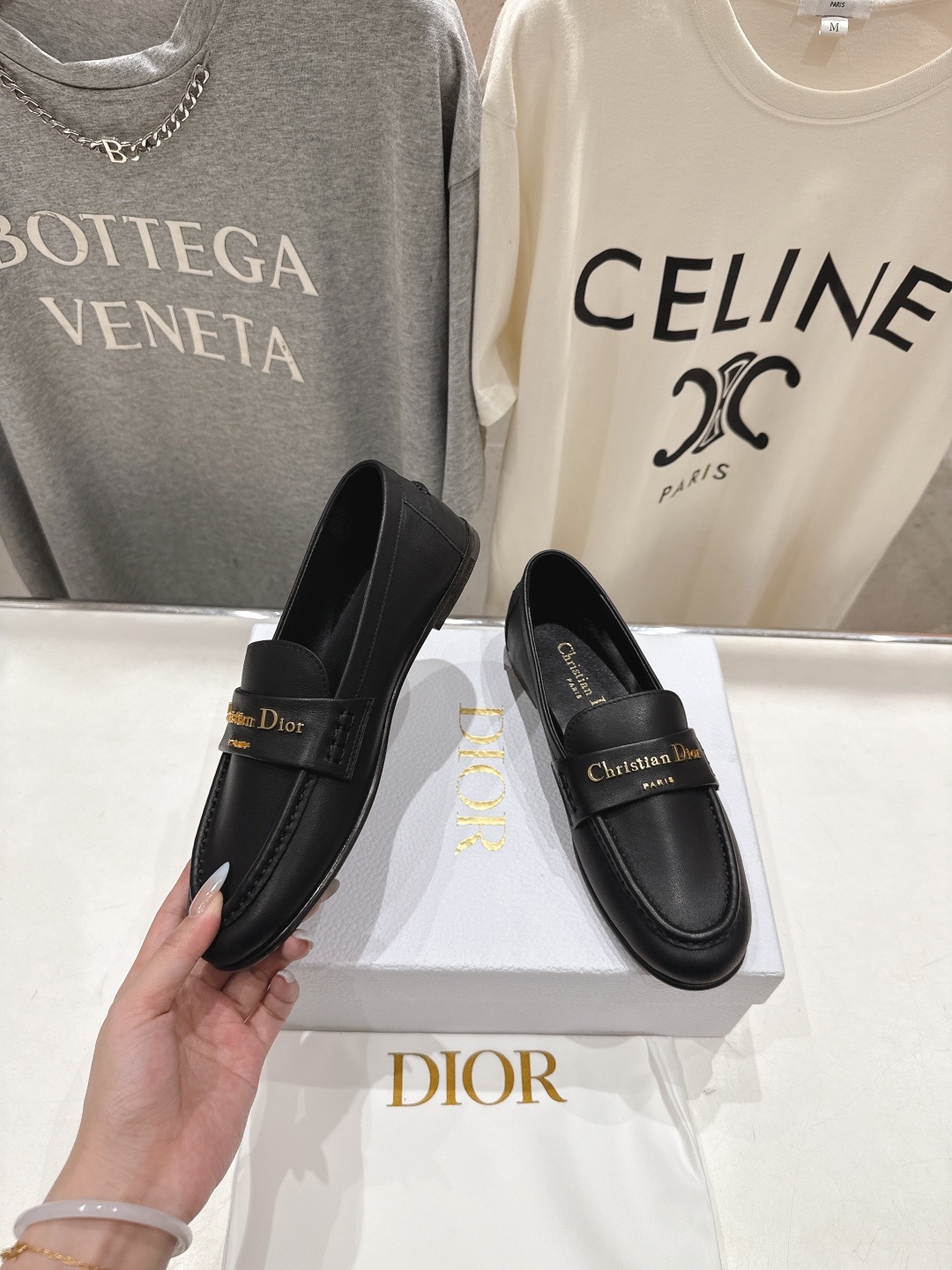 高版本出厂 Dior/迪奥D家F026 25ss早秋新款一脚蹬乐福鞋平底鞋驾车鞋~顶级品质⚠️购入原版,