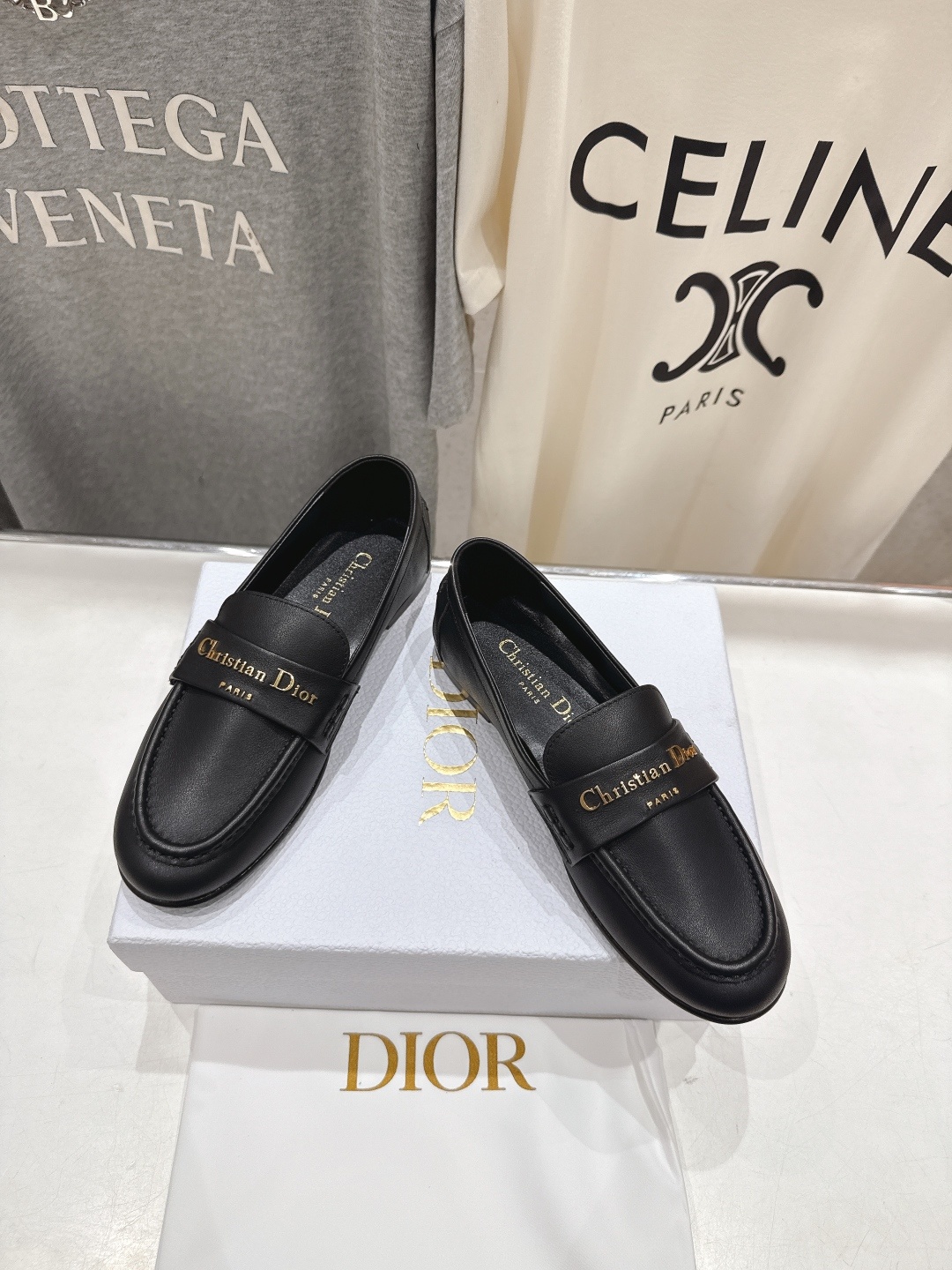 高版本出厂 Dior/迪奥D家F026 25ss早秋新款一脚蹬乐福鞋平底鞋驾车鞋~顶级品质⚠️购入原版,