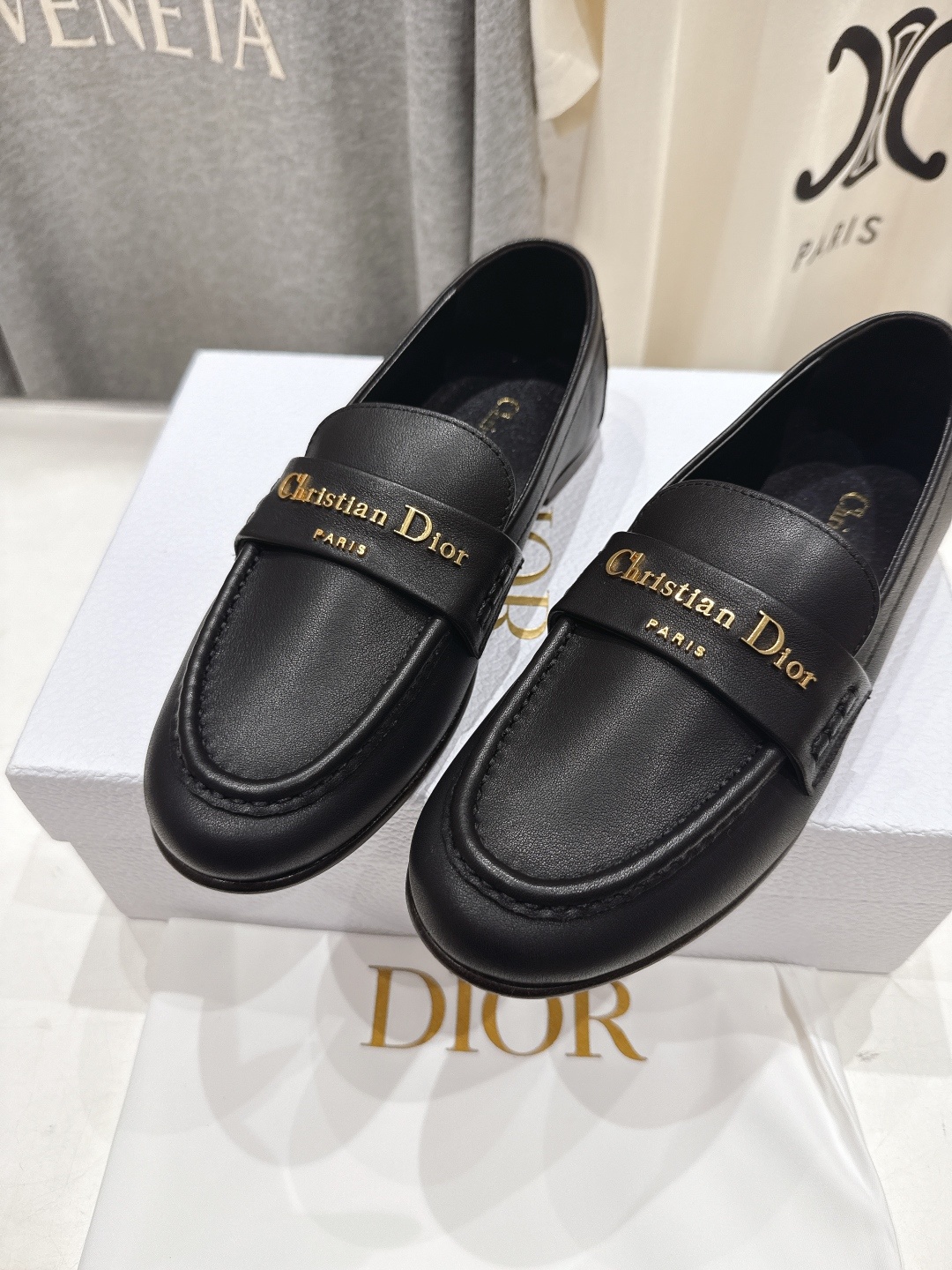 高版本出厂 Dior/迪奥D家F026 25ss早秋新款一脚蹬乐福鞋平底鞋驾车鞋~顶级品质⚠️购入原版,