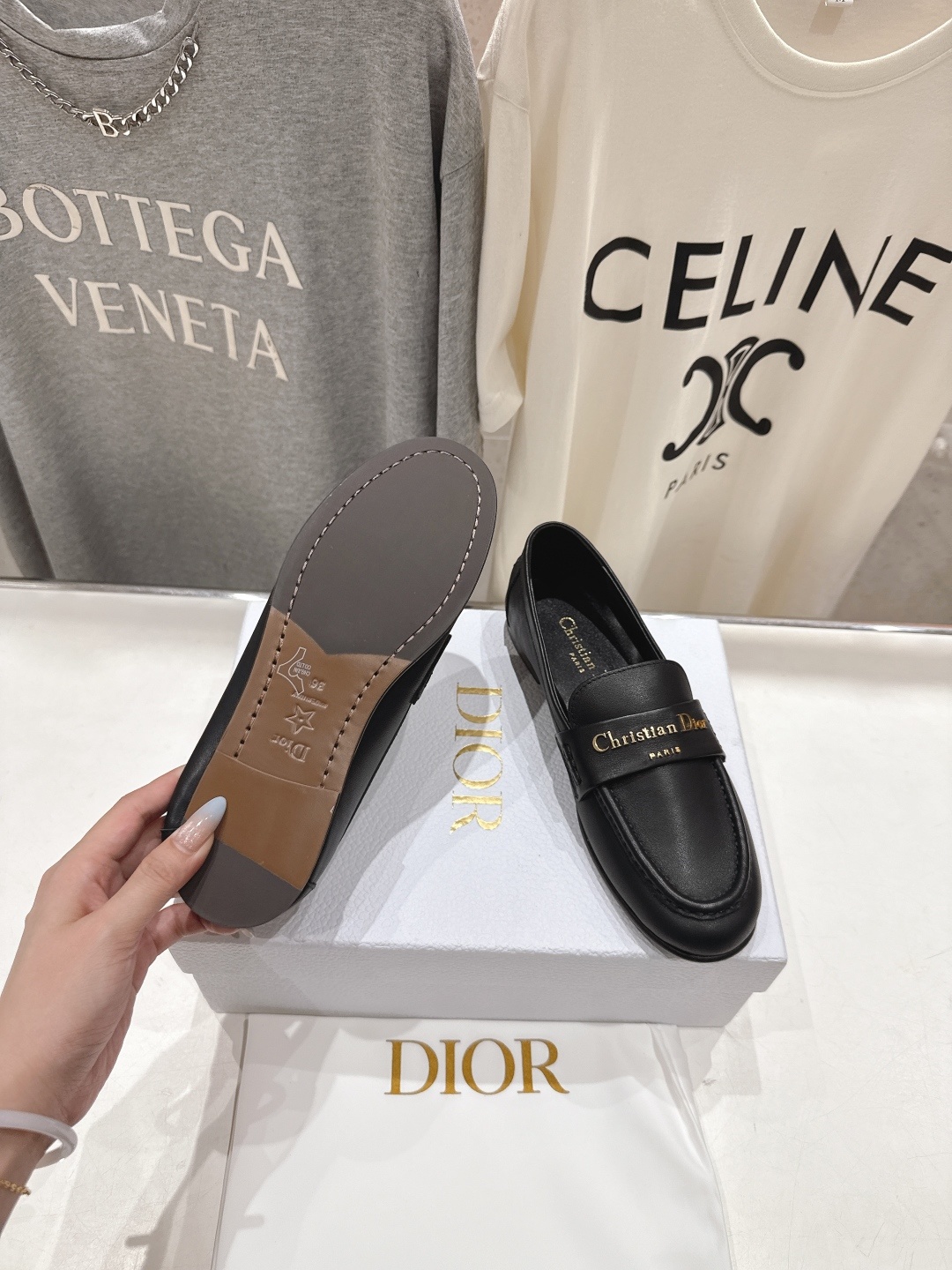 高版本出厂 Dior/迪奥D家F026 25ss早秋新款一脚蹬乐福鞋平底鞋驾车鞋~顶级品质⚠️购入原版,