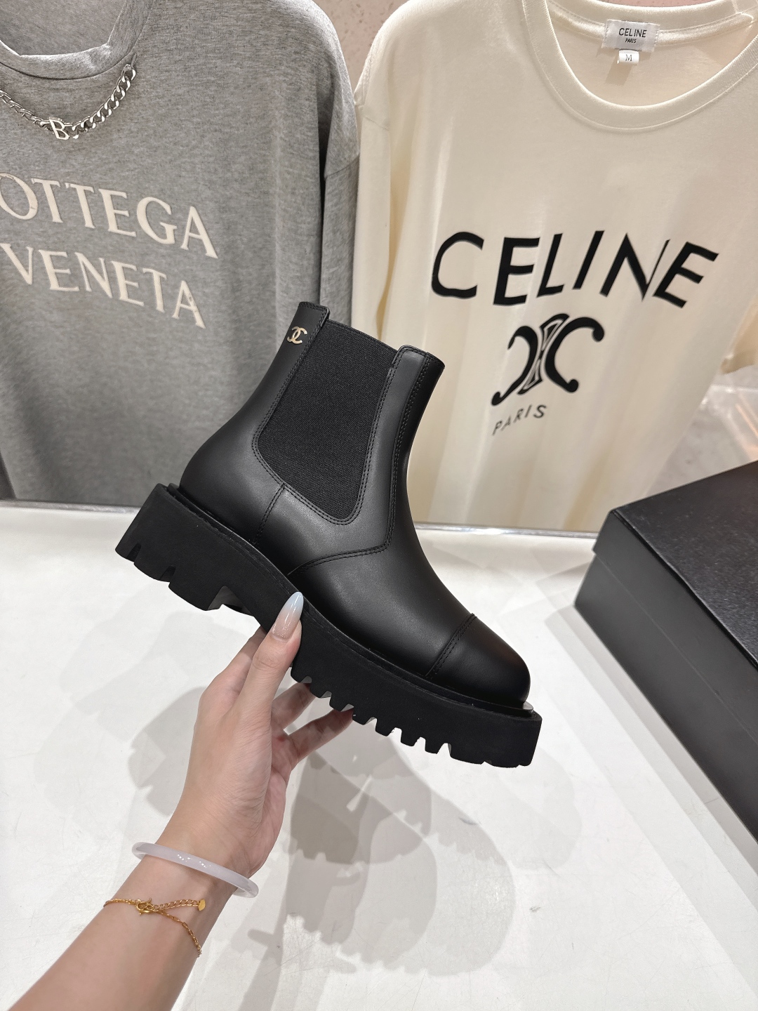 高版本出厂 Chanel/香奈儿… fw25ssF026 小香2025秋冬切尔西短靴，原版拆卸精准拷贝，