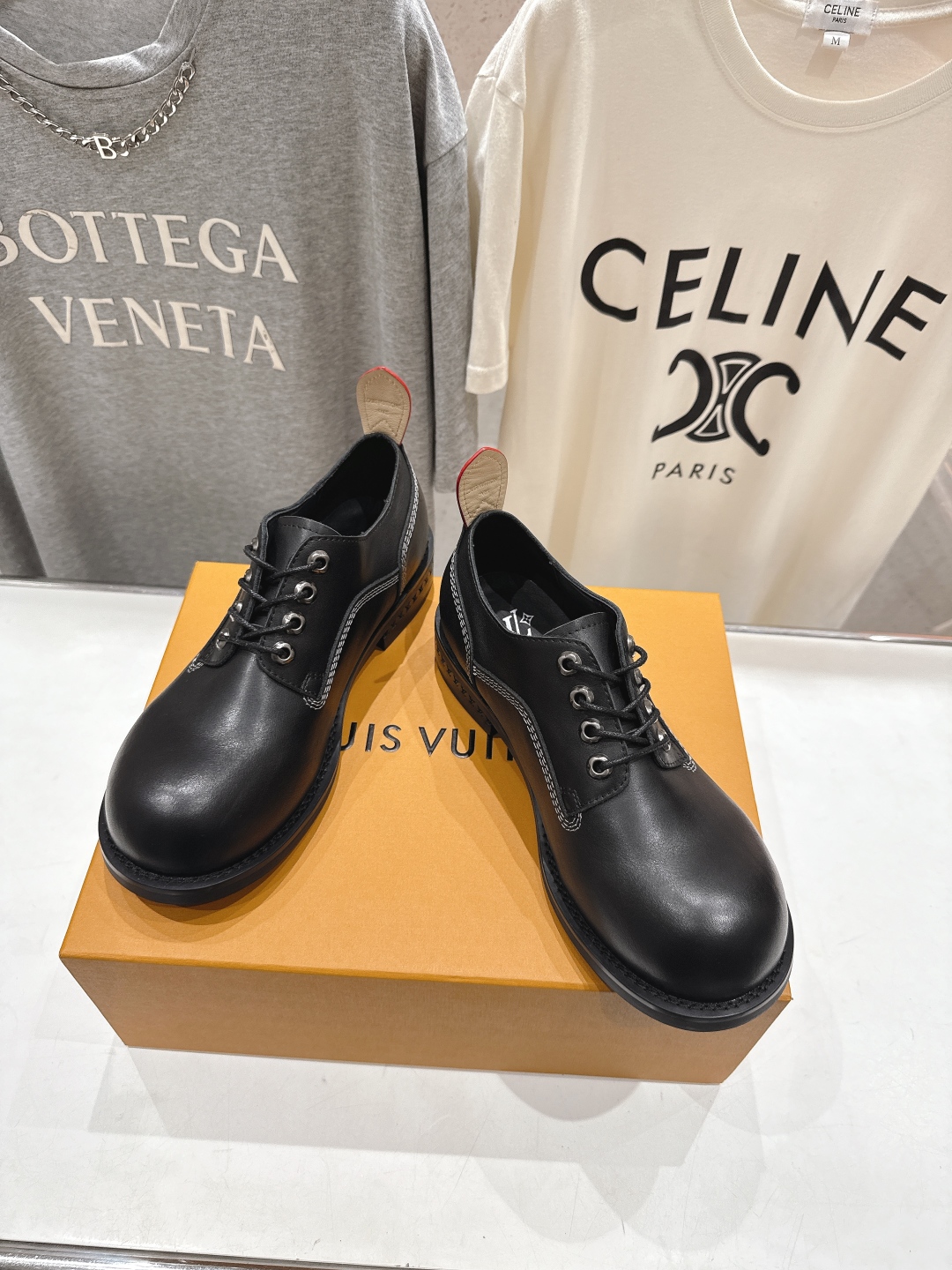 高版本出厂 只有男码 LOUIS VUITTON ss25 LV驴牌新款厚底系带大头鞋男士休闲鞋乐福鞋本
