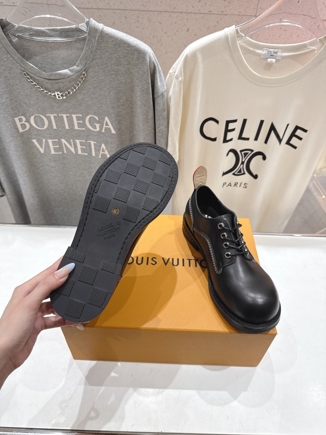 高版本出厂 只有男码 LOUIS VUITTON ss25 LV驴牌新款厚底系带大头鞋男士休闲鞋乐福鞋本