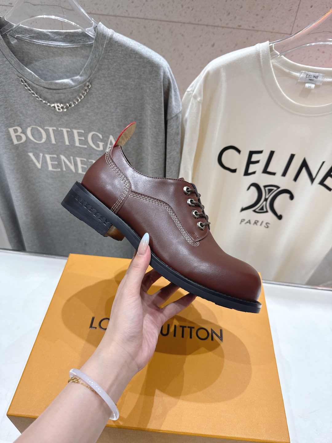 高版本出厂 只有男码 LOUIS VUITTON ss25 LV驴牌新款厚底系带大头鞋男士休闲鞋乐福鞋本