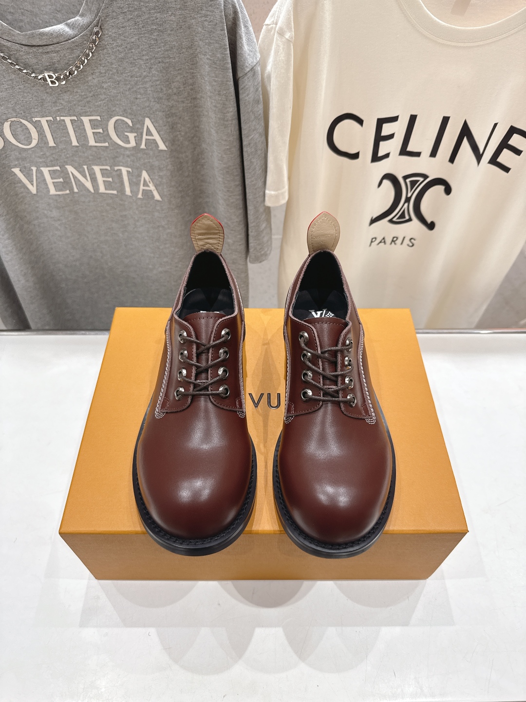 高版本出厂 只有男码 LOUIS VUITTON ss25 LV驴牌新款厚底系带大头鞋男士休闲鞋乐福鞋本