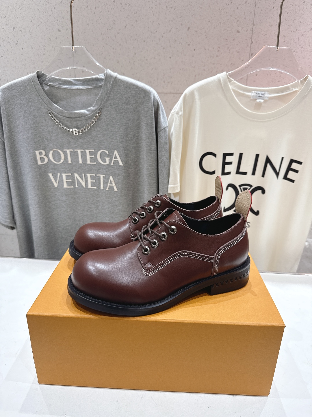 高版本出厂 只有男码 LOUIS VUITTON ss25 LV驴牌新款厚底系带大头鞋男士休闲鞋乐福鞋本