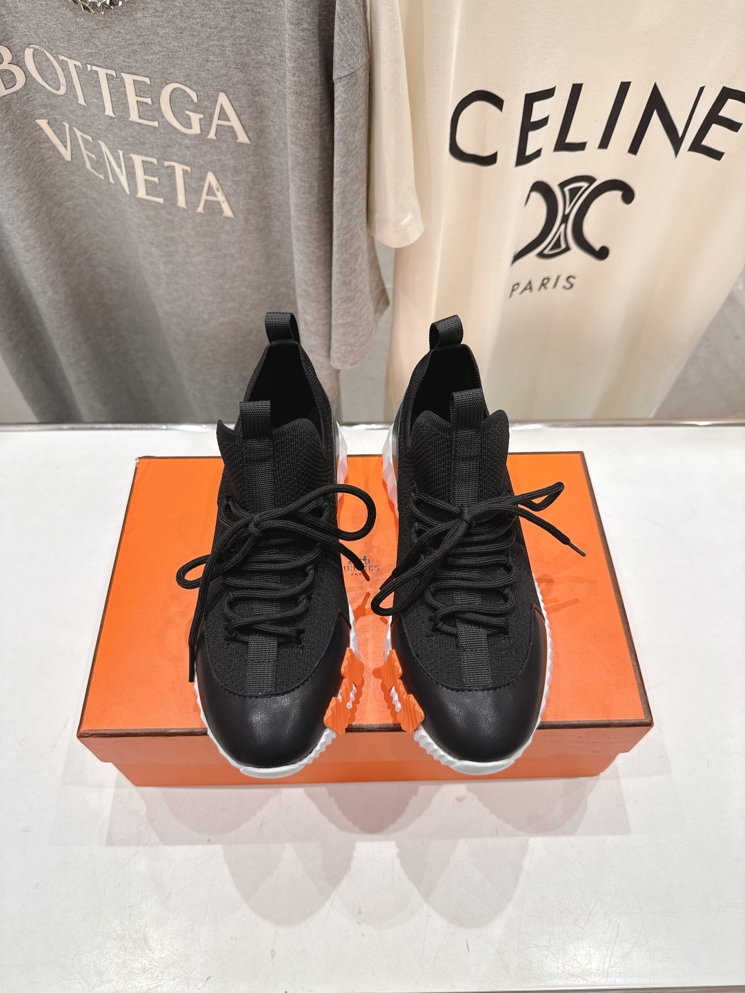 高版本出厂 男码+10 情侣款 Hermes/爱马仕H家25ss新款情侣网面运动休闲鞋跑步鞋经典运动风格