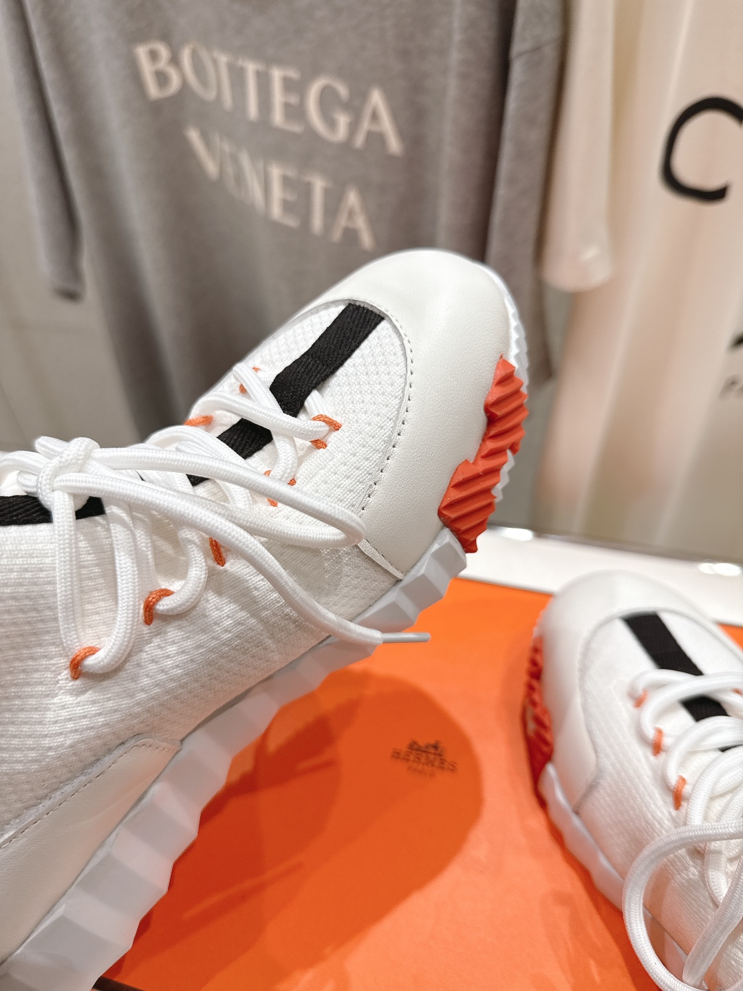 高版本出厂 男码+10 情侣款 Hermes/爱马仕H家25ss新款情侣网面运动休闲鞋跑步鞋经典运动风格