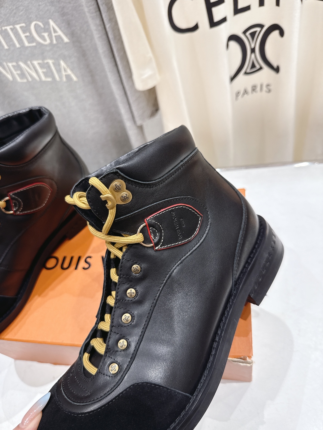 高版本出厂 只有男码 LOUIS VUITTON ss25 LV驴牌新款厚底系带大头鞋男士休闲鞋高帮小短