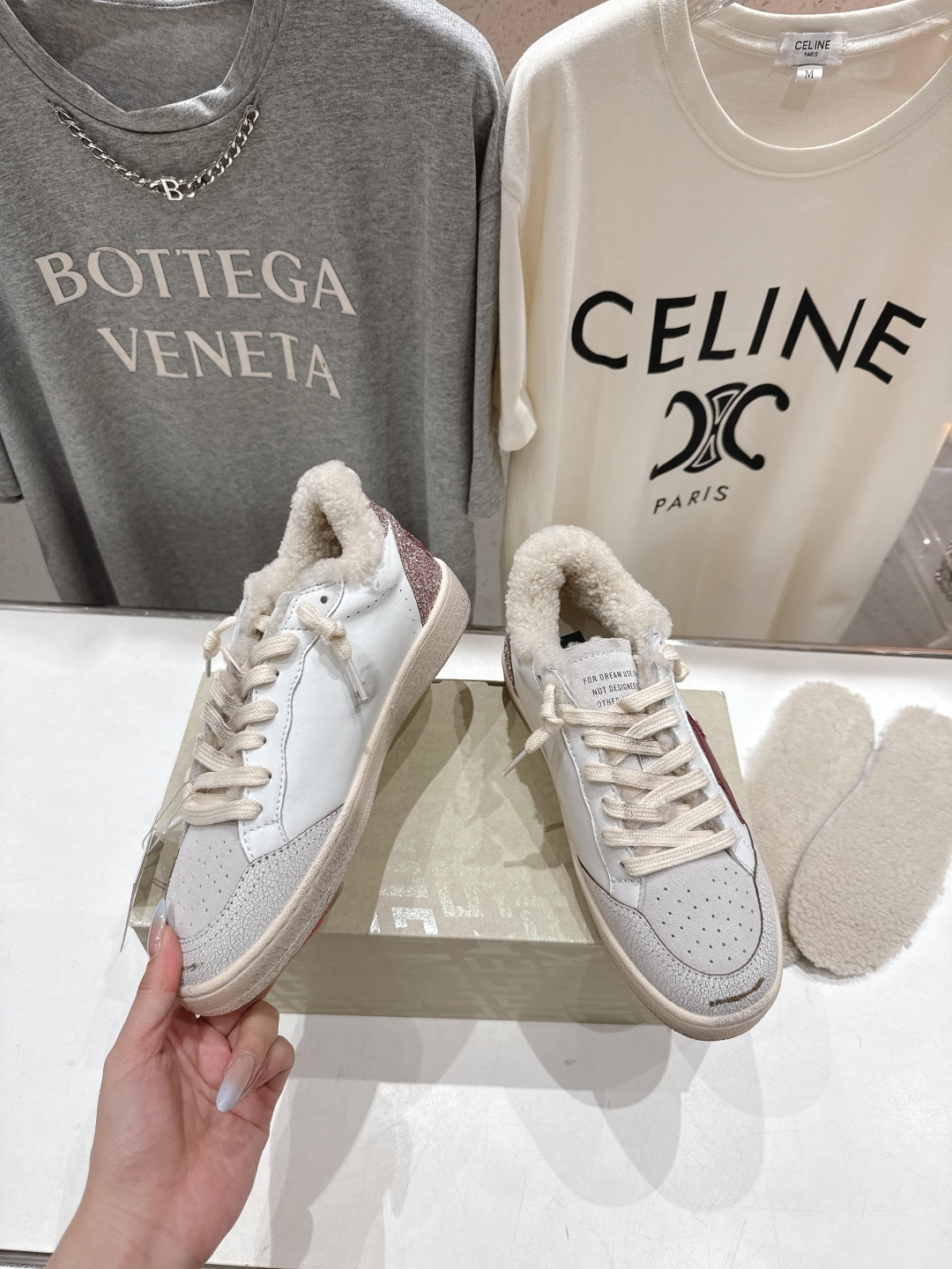 顶级版本 毛里 GGDB~~Golden Goose Deluxe Brand秋冬新款羊毛里小脏鞋休闲鞋