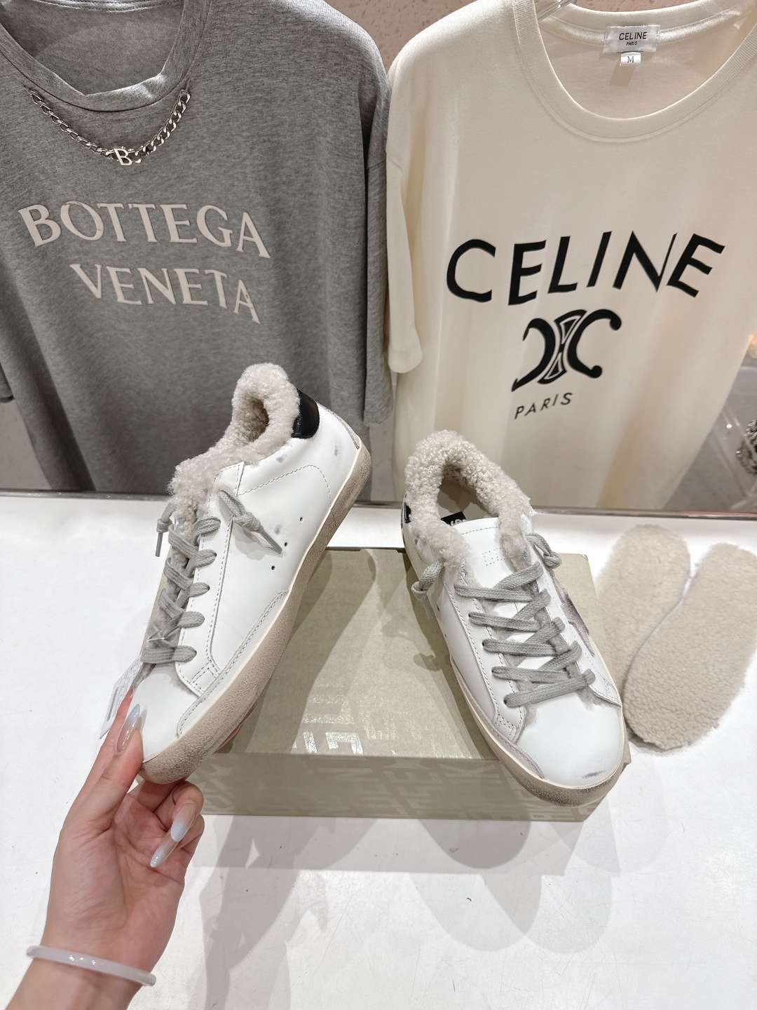 顶级版本 毛里 GGDB~~Golden Goose Deluxe Brand秋冬新款羊毛里小脏鞋休闲鞋