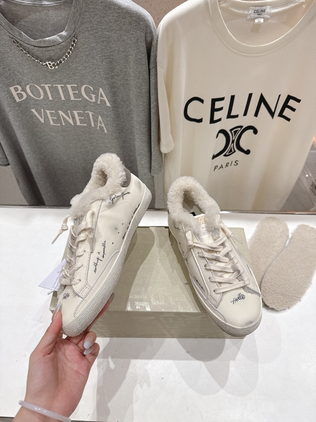 顶级版本 毛里 GGDB~~Golden Goose Deluxe Brand秋冬新款羊毛里小脏鞋休闲鞋